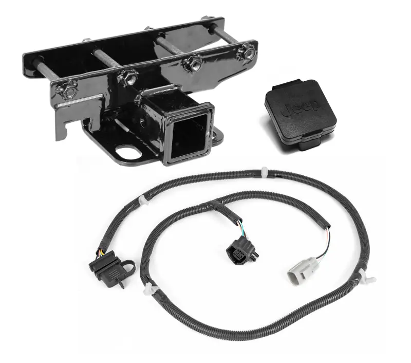 Sale Rugged Ridge Receiver Hitch Kit Jeep Logo 07-18 Jeep Wrangler