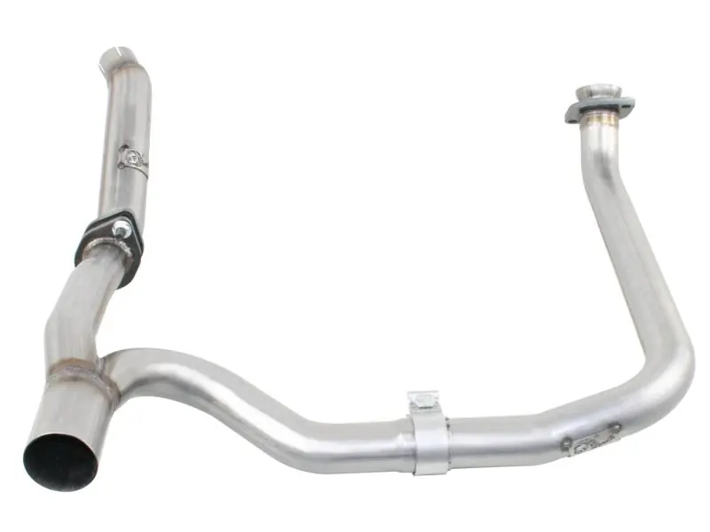 aFe Twisted Steel Delete Down-Pipe and Y-Pipe 2 to 2-1/2in Alum Steel Exhaust 12-16 Jeep Wrangler Best Seller