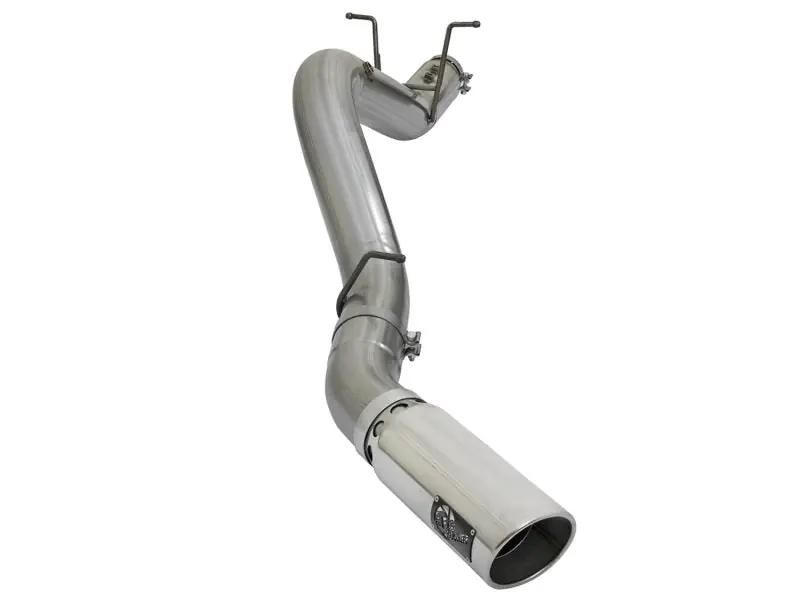 aFe LARGE BORE HD 5in 409-SS DPF-Back Exhaust w/Polished Tip 2017 GM Duramax V8-6.6L (td) L5P Holiday Sale