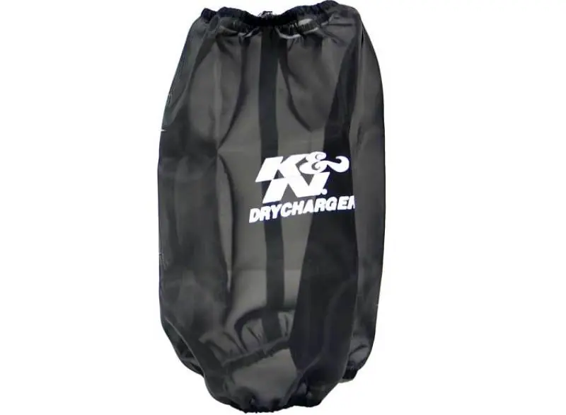 K&N 6.625in Base ID / 5.25in Top ID / 9.5in H Round Tapered Black Drycharger Air Filter Wrap One Day Deal