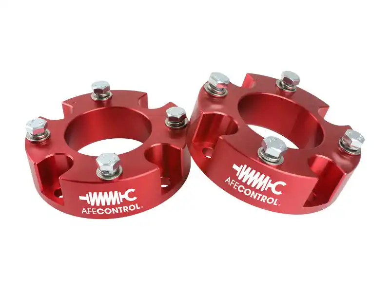 Weekend Sale aFe CONTROL 2.0 IN Leveling Kit 07-21 Toyota Tundra - Red