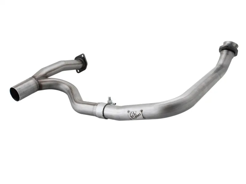 aFe Power Twisted Steel Y-Pipe Stainless Steel 2.5in 12-14 Jeep Wrangler V6 3.6L Certified