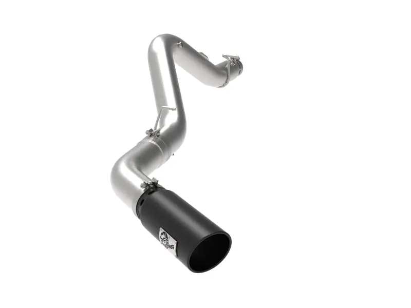Cheap aFe Large Bore-HD 5 IN 409 SS DPF-Back Exhaust System w/Black Tip 20-21 GM Truck V8-6.6L