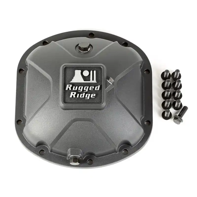Luxury Rugged Ridge Boulder Aluminum Differential Cover Dana 30 Black