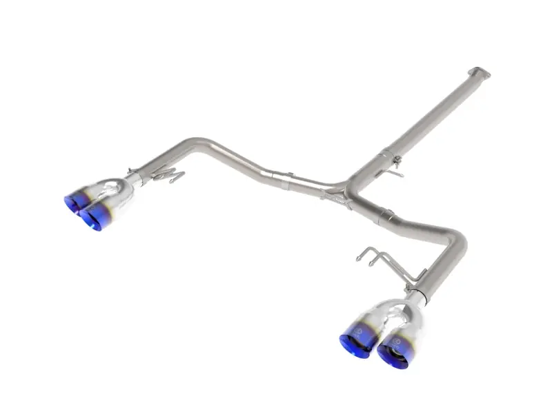 aFe Takeda 21-24 Kia K5 GT L4-2.5L (t) SS Axle-Back Exhaust System w/ Blue Flame Tips Affordable