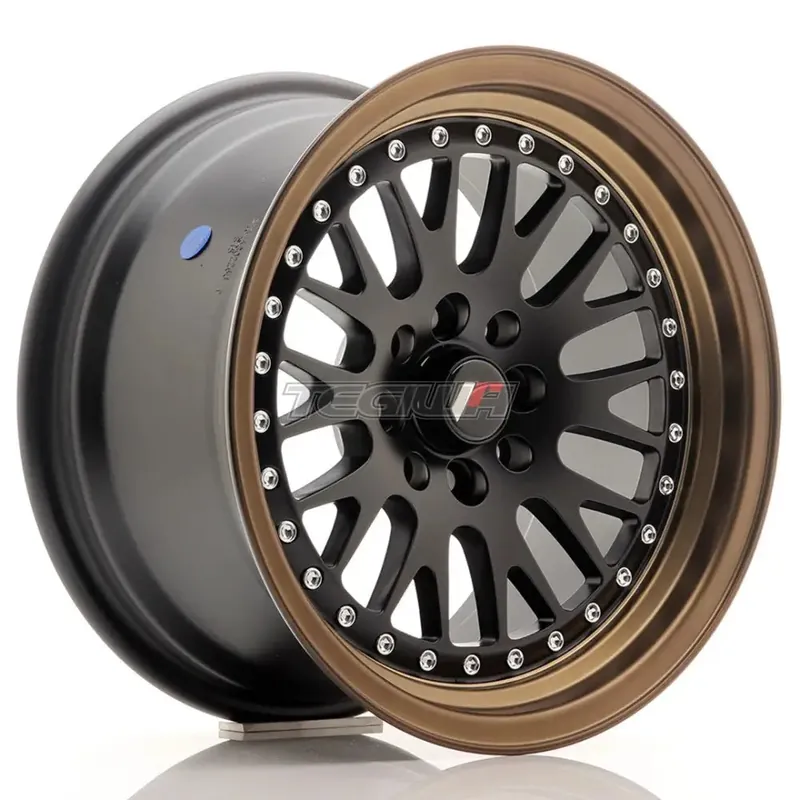 Japan Racing JR10 Alloy Wheel 15x8 ET20 4x100/108 Matt Black With Bron Modern