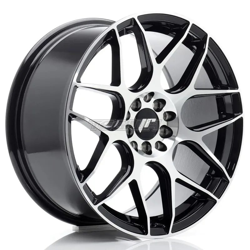 Luxury Japan Racing JR18 Alloy Wheel 17x8 ET35 5x100/114 Black Machined Face