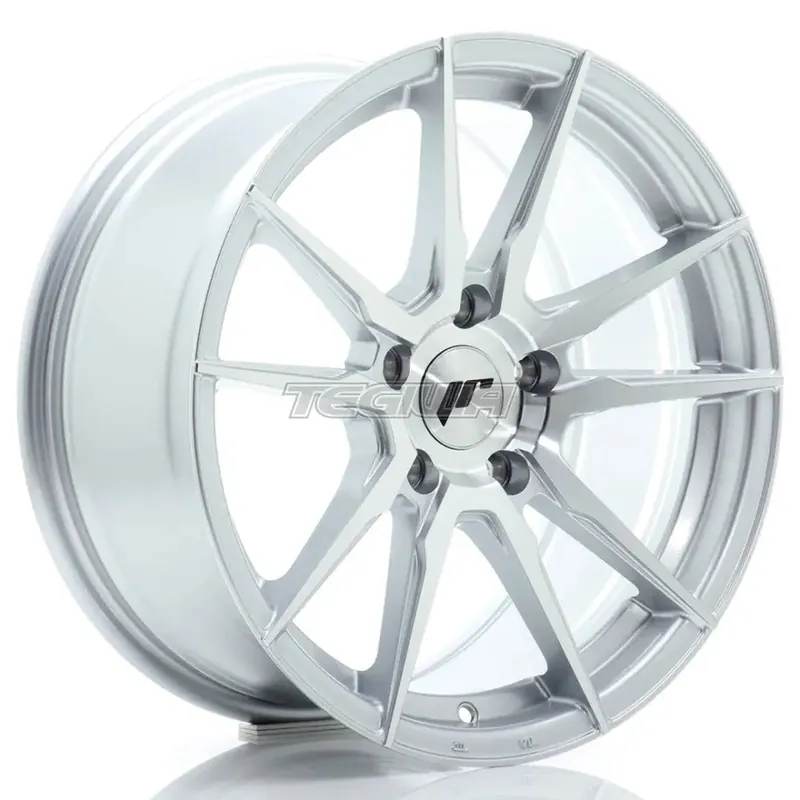 Japan Racing JR21 Alloy Wheel 17x8 ET35 5x100 Silver Machined Premium