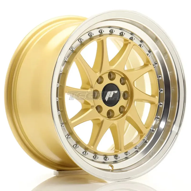Get Yours Japan Racing JR26 Alloy Wheel 16x8 ET25 4x100/108 Gold With Machined L