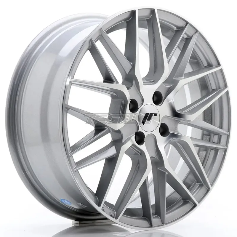 Japan Racing JR28 Alloy Wheel 17x7 ET35 4x108 Silver Machined Face Clearance