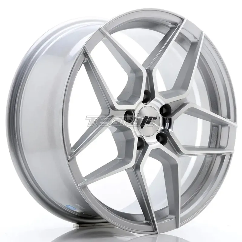 Japan Racing JR34 Alloy Wheel 18x8 ET42 5x112 Silver Machined Face Hassle-Free Returns