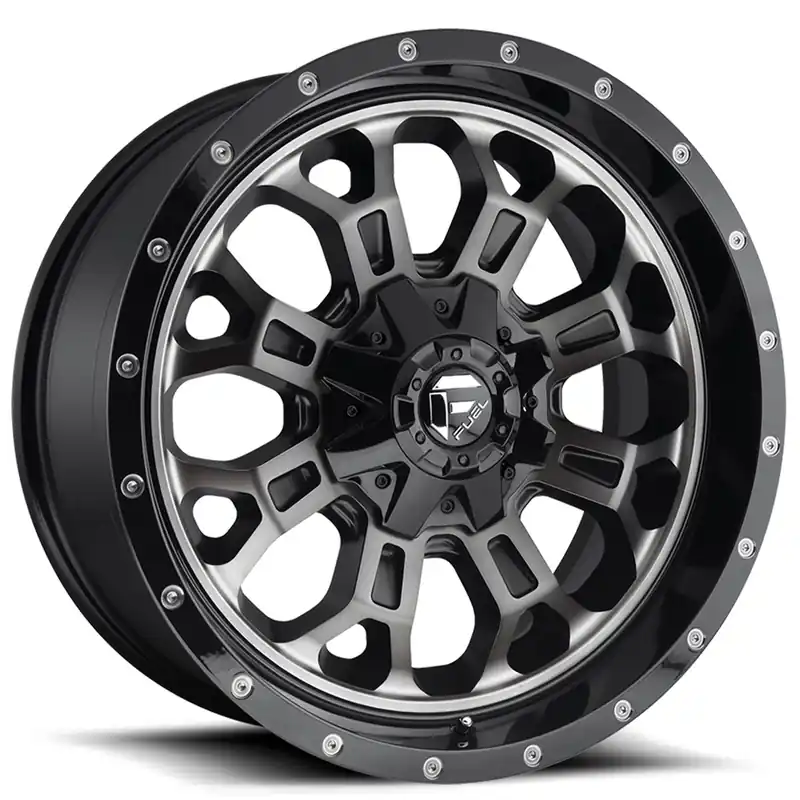 Premium 17" Fuel Wheels D561 Crush Gloss Black Double Dark Tint Crossover Rims