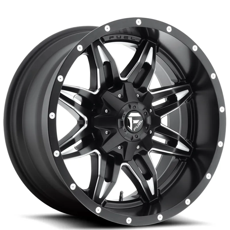 Price Cut 17" Fuel Wheels D567 Lethal Black Milled Crossover Rims
