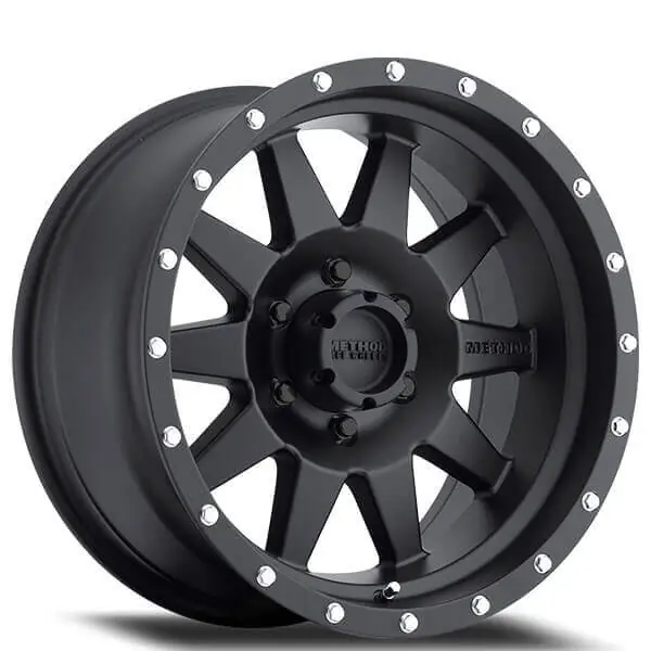 Last Chance 17" Method Wheels 301 The Standard Matte Black Crossover Rims