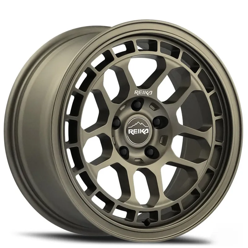 17" Reika Wheels Drifter R30 Bronze Flow Formed Crossover Rims Bargain