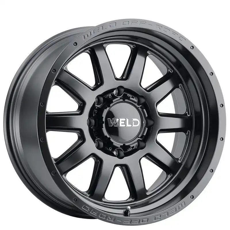 Popular 17" Weld Off-Road Wheels Stealth W101 Satin Black Rotary Forged Crossover Rims