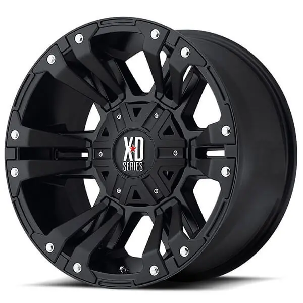 Original 17" XD Wheels XD822 Monster 2 Matte Black Crossover Rims