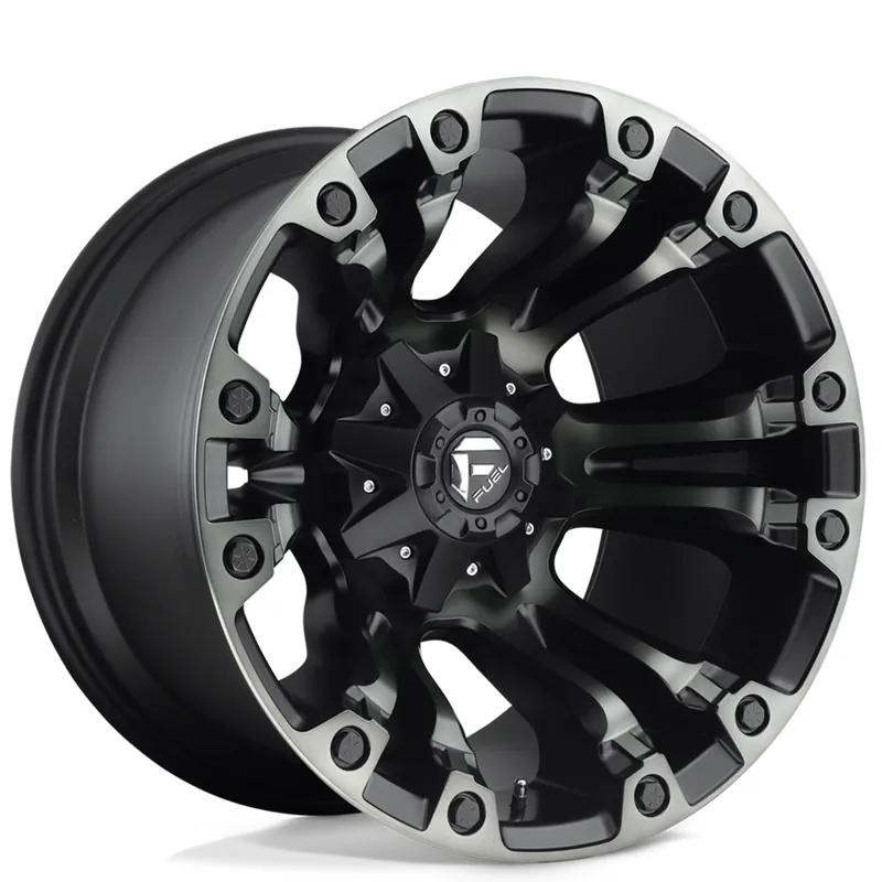 Free Delivery 18" Fuel Wheels D851 Vapor Matte Black with Gray Tint Crossover Rims