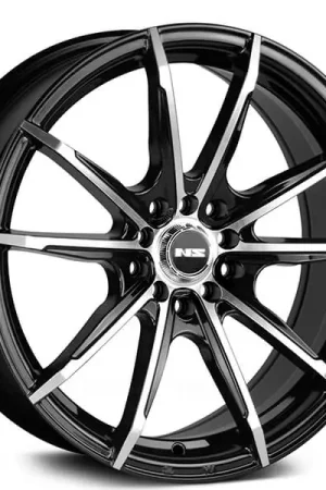 15" NS Wheels Tuner NS1602 Black Machined Rims Big Sale