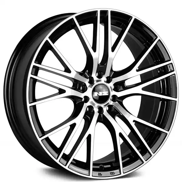 Affordable 15" NS Wheels Tuner NS1604 Black Machined Rims