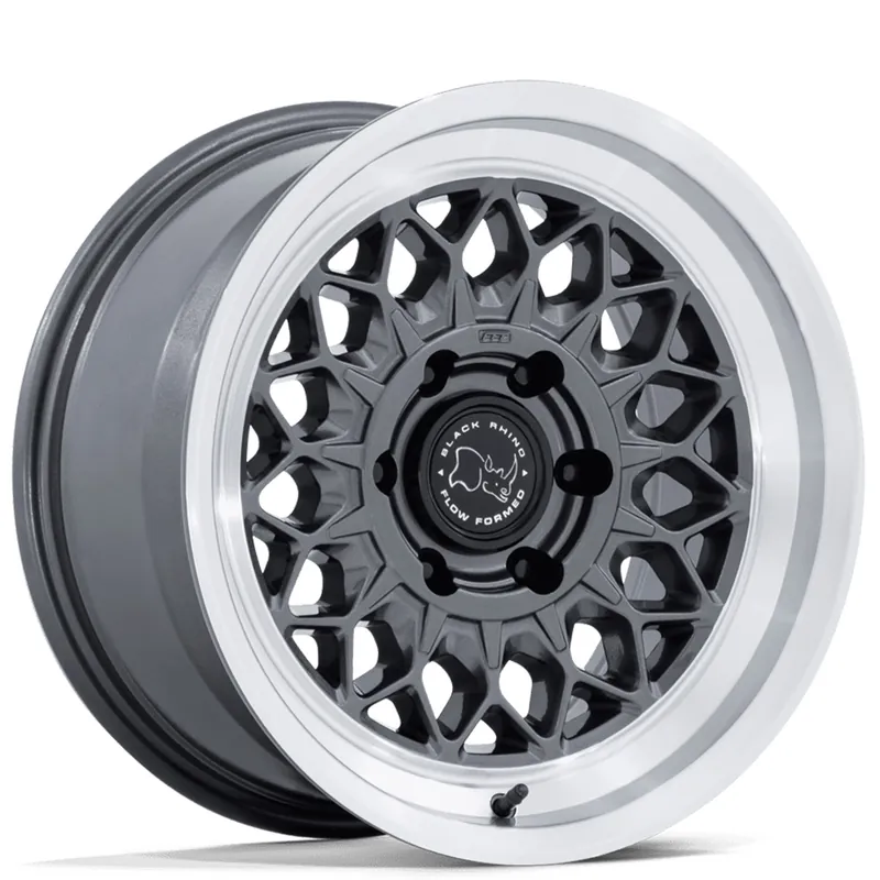 Popular 17" Black Rhino Wheels Graz BR034 Gloss Gunmetal with Machined Lip Off-Road Flow Formed Rims