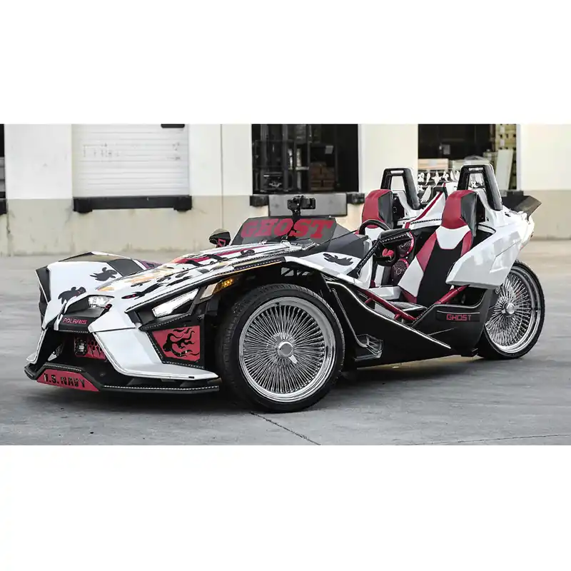 Money Back Guarantee 20/22" LA Wire Wheels Standard 150-Spoke Straight Lace Chrome Polaris Slingshot / 3-Wheeler Rims