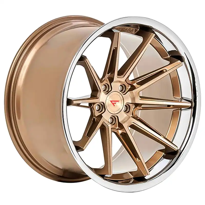 Direct From Manufacturer 22" Ferrada Wheels CM2 Brushed Cobre with Chrome Lip Polaris Slingshot / 3-Wheeler Rims