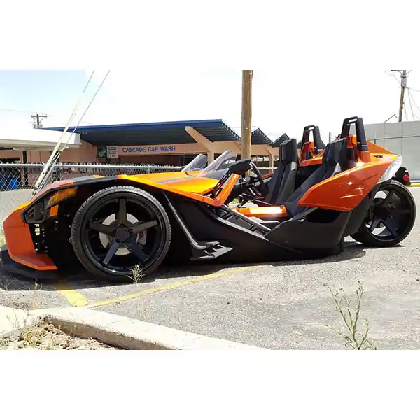 Price Drop 20" Ferrada Wheels FR3 Matte Black with Gloss Black Lip Polaris Slingshot / 3-Wheeler Rims
