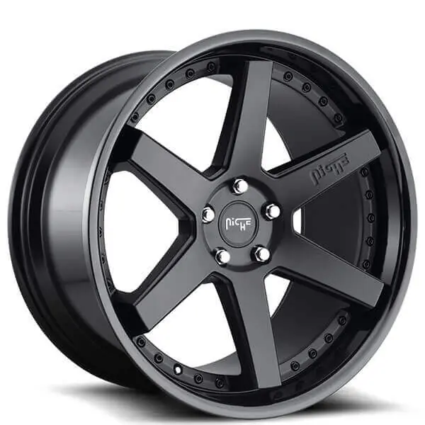 20" Niche Wheels M192 Altair Matte Black Face with Gloss Black Lip Polaris Slingshot / 3-Wheeler Rims Reduced Price