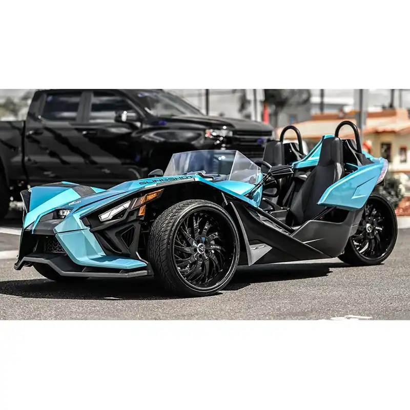 Bulk Order 22/24" Artis Wheels Decatur Gloss Black Polaris Slingshot / 3-Wheeler Rims