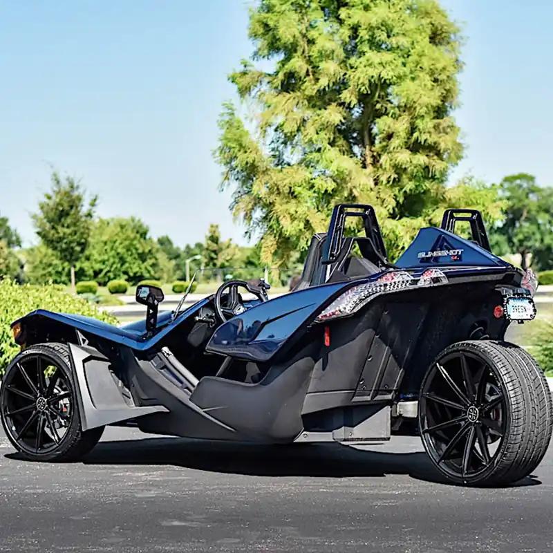 Direct From Manufacturer 24" Blaque Diamond Wheels BD-11 Gloss Black Polaris Slingshot / 3-Wheeler Rims