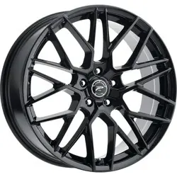 Platinum 459BK Retribution 5X115 20x8.5 +35 Gloss Black with Clear-Coat Fan Favorite