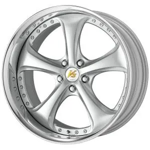 Best Price Work Wheels VS-KF 5x120.65 19x8.5+22 Light Grey Silver L Disk FULL REVERSE