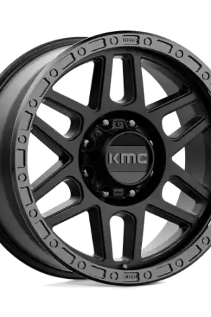 Affordable KMC KM544 MESA 8X170 20X9 +0 SATIN BLACK WITH GLOSS BLACK LIP