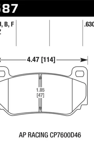 Hawk AP Racing CP7600 DTC-70 Race Brake Pads — PMD Premier Motoring Development Certified