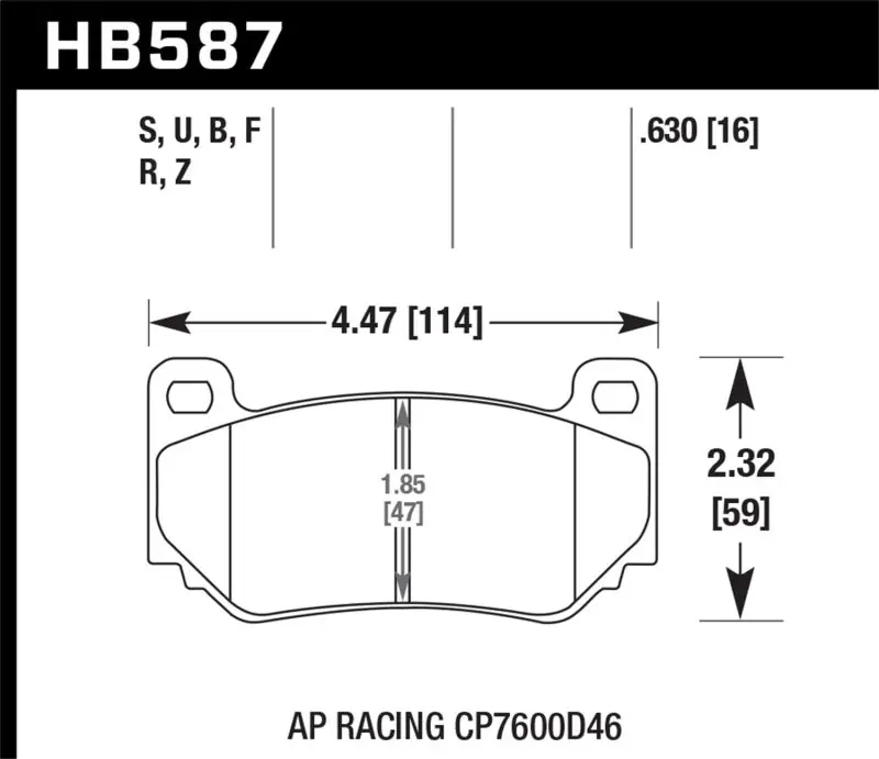 Hawk AP Racing CP7600 DTC-70 Race Brake Pads — PMD Premier Motoring Development Certified
