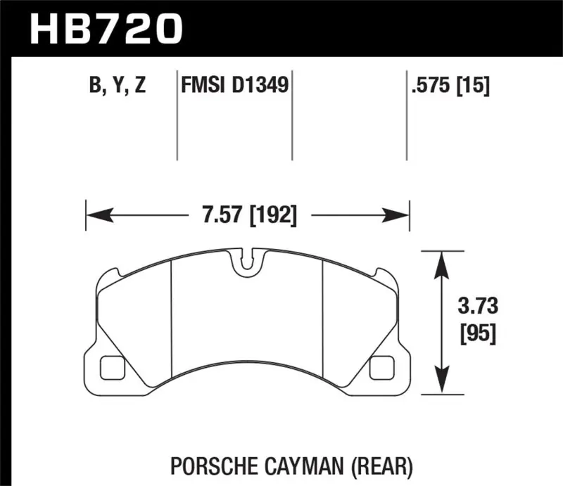 Hawk 10-16 Porsche Panamera / 08-15 Porsche Cayenne Performance Cerami — PMD Premier Motoring Development Original