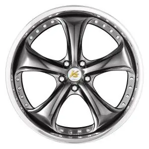 Free Shipping Work Wheels VS-KF 5x112 19x10.5-37 Brilliant Silver Black R Disk FULL REVERSE