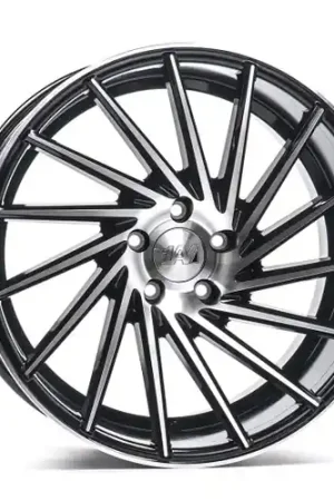 Axe ZX1 5x115 20X8.5+25 BLACK AND POLISHED FACE Certified