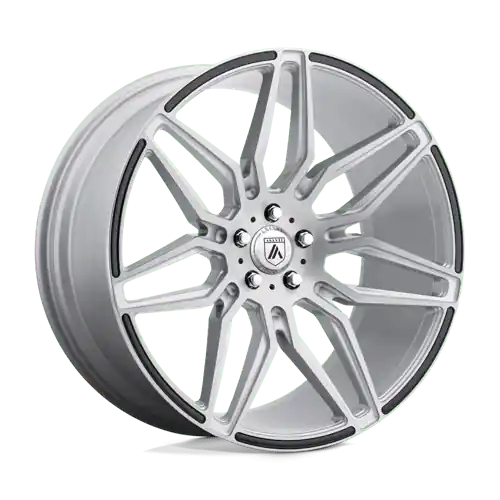 Low Price Asanti Black ABL-11 SIRIUS 5X120 22X9 +32 BRUSHED SILVER W/ CARBON FIBER INSERTS