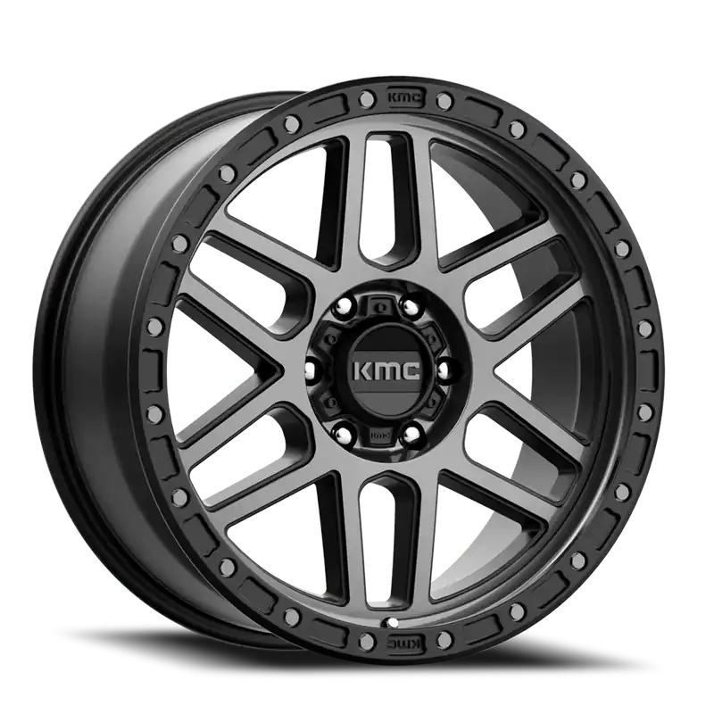 Special Offer Kmc Km544 Mesa Wheel 17x9 8x170 Satin Black Machined With Gray Tint 18mm - FREE T-SHIRT INCLUDED!