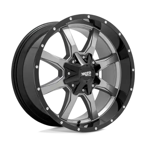 Weekend Sale Moto Metal MO970 5X139.7/5X150 18X9 +18 GLOSS GRAY CENTER GLOSS BLACK LIP