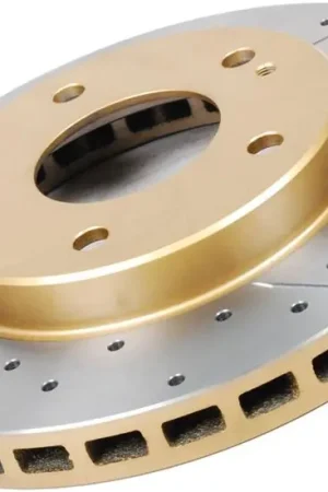 DBA 07-17 Jeep Wrangler Front Drilled & Slotted Street Series X-Gold Rotor Wholesale