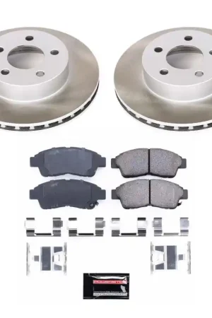 Power Stop 97-01 Mercury Mountaineer Front Semi-Coated Rotor Kit High Quality