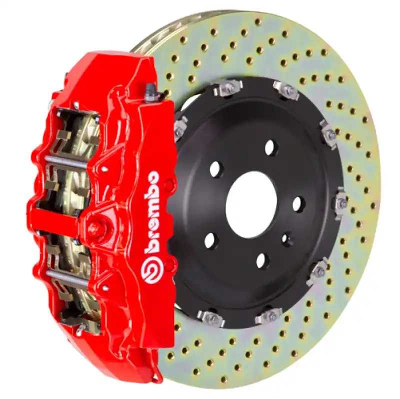Factory Price Brembo 18+ X3 /19+ X4 Front GT BBK 6 Piston Cast 380x34 2pc Rotor Drilled-Red