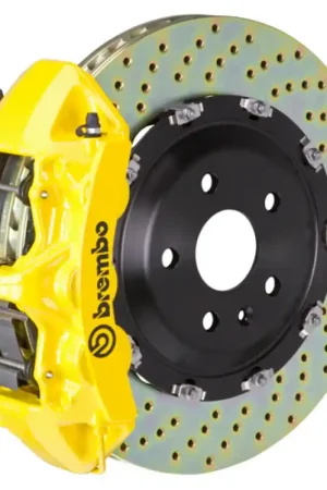 Brembo 19+ 330i Front GT BBK 6 Piston Cast 380x34 2pc Rotor Drilled-Yellow New Arrival