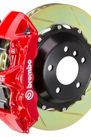 Brembo 14+ Q50/Q50S (Excl. AWD) Front GT BBK 6 Piston Cast 380x32 2pc Rotor Slotted Type-1-Red Free Delivery