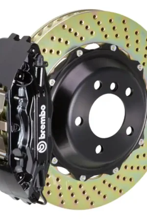 Brembo 91-96 Stealth R/T AWD/91-99 3000GT Fr GT BBK 4Piston Cast 2pc 355x32 2pc Rotor Drilled-Black Budget