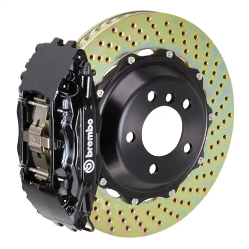 Brembo 91-96 Stealth R/T AWD/91-99 3000GT Fr GT BBK 4Piston Cast 2pc 355x32 2pc Rotor Drilled-Black Budget