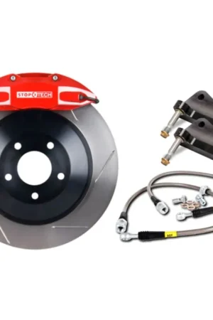 StopTech 09 Dodge Challenger R/T / 06-09 Charger SXT R/T Front Touring BBK w/ Black ST-60 Calipers Exclusive Offer